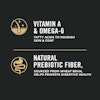 Vitamin A & omega-6, natural prebiotic fiber