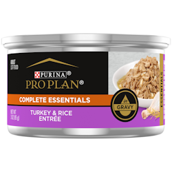 Pro Plan® Complete Essentials™ Turkey & Rice Entrée in Gravy Adult wet cat food 