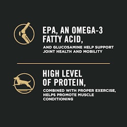 EPA, an omega-3 fatty acid, high level of protein