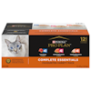 Emballage assorti des saveurs favorites de nourriture pour chats Pro Planᴹᴰ Complete Essentials – Entrée de saumon et riz, Entrée de poulet et riz et Entrée de thon