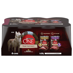 Purina ONEᴹᴰ Véritable Instinct Emballage Assorti Tendres Morceaux en Sauce Nourriture pour Chiens