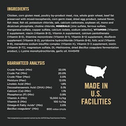 Ingredients & guaranteed analysis