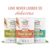 Love never look so delicious - family shot of savoury purees