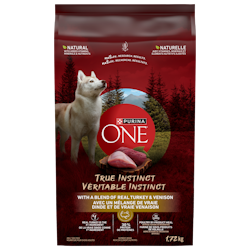 Purina ONEᴹᴰ Véritable Instinct avec un Mélange de Vraie Dinde et de Vraie Venaison Nourriture pour Chiens