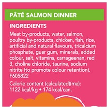 Pate Salmon Dinner feeding ingredients