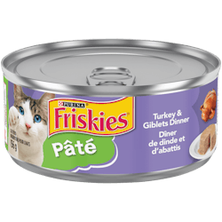 Nourriture humide pour chats Friskiesᴹᴰ Pâté Dîner de dinde et d’abattis