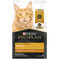 Pro Plan® PRIME PLUS Adult 7+ Chicken & Rice Formula Dry Cat Food