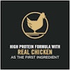 Real chicken as the first ingredient