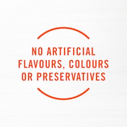 No artificial flavours, colours or preservatives