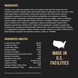 Ingredients & guaranteed analysis