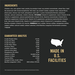 Ingredients & Guaranteed Analysis