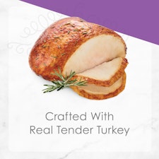 Crafted with real turkey