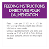 Feeding Instructions