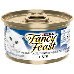 Fancy Feastᴹᴰ Pâté Festin de Poisson Blanc et de Thon Nourriture pour Chats Gourmet 