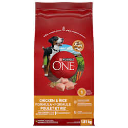 Purinaᴹᴰ ONEᴹᴰ Formule Poulet et Riz Nourriture pour Chiens