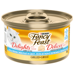 Fancy Feast🅫 Délices au Cheddar Grillés Festin du Thon et de Fromage Cheddar en Sauce Nourriture pour Chats