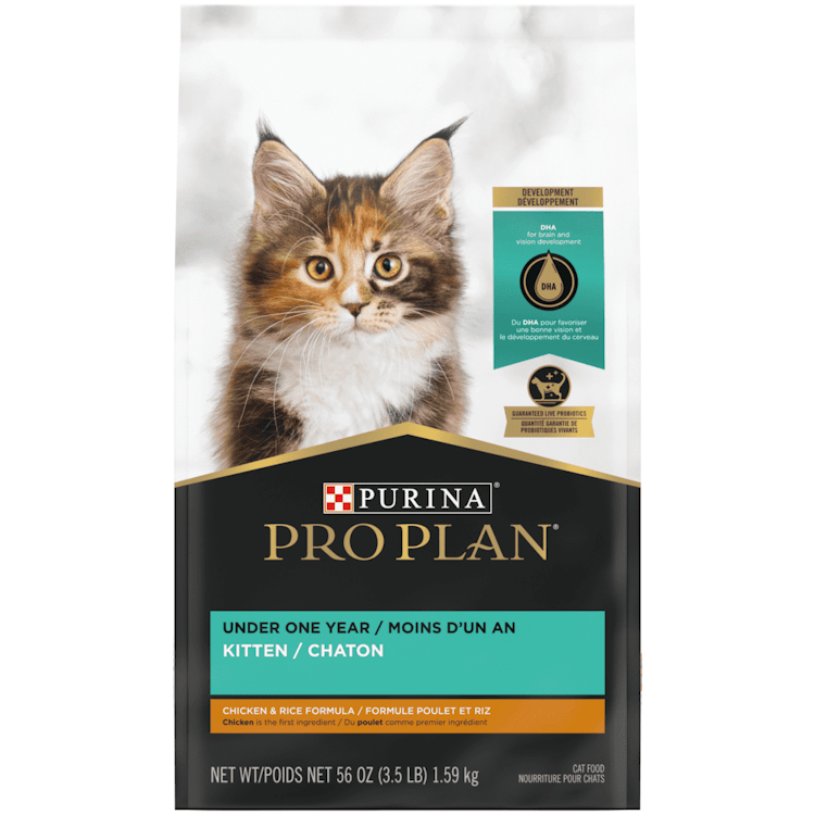 Pro Planᴹᴰ Chaton Formule Poulet et Riz Nourriture Sèche pour Chats