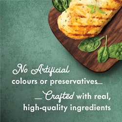 No artificial colours or preservatives - real quality ingredients