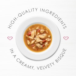 High quality ingredients in a creamy, velvety bisque