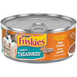 Friskies® Tasty Treasures® with Chicken in Gravy Wet Cat Food