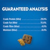 Friskies® Party Mix® Ocean Crunch Cat Treats - Guaranteed Analysis